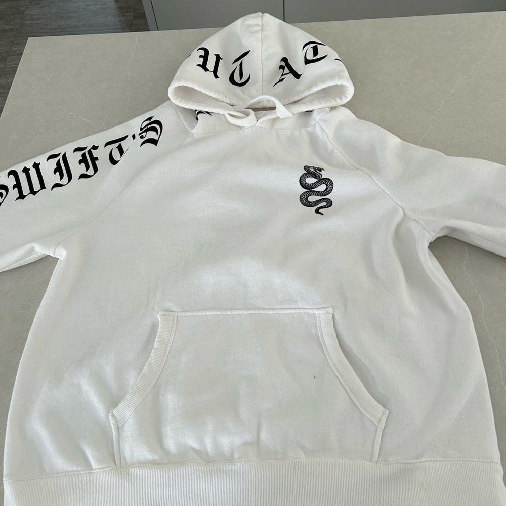 Taylor Swift official Reputation White Hoodie